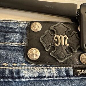 Miss Me Blue Flare Wide Leg Jeans